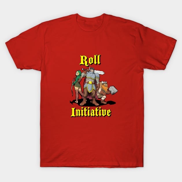 Roll Initiative T-Shirt by PickledGenius